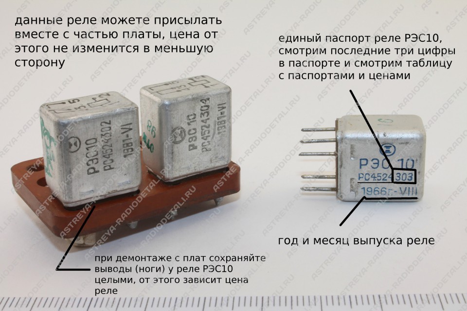 Реле в Алматы РЭС10